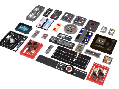 Controls Pack 1-12 scale Blackseries 3D print model