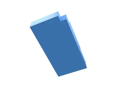 Voxel Mouse v1 003 Low-poly 3D model