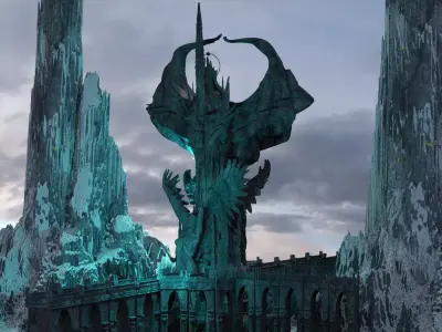 Colossal Cliffs Kit bash 4  3D model