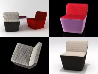 Tea lounge chair 3D model