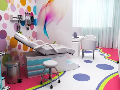 MEDICAL SPACES-DOCTOR OFFICE-PEDIATRIC CLINIC 3D model