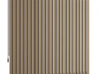 Vertical Blinds Set Low-poly 3D model