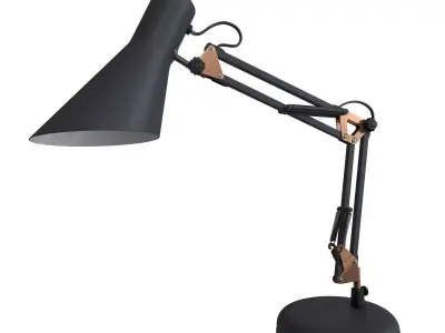 Norden 01032-1 black office table lamp 3D model