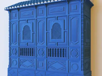 Tunisian Style Mashrabiah - Window 3D model