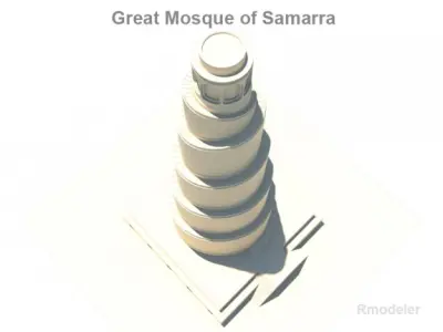 Spiral Minaret 3D model