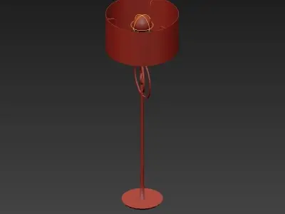 Circles floor lamp 3D model