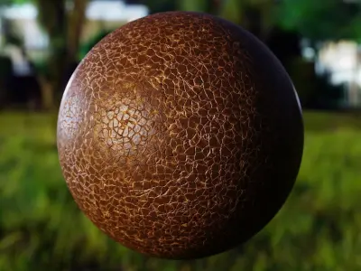 Cracked Leather Procedural PBR Material for Blender Texture