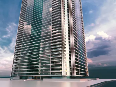 Modern Building Concept V303 3D model