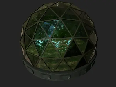 Bio Dome Low-poly 3D model