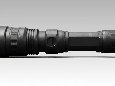 Flashlight 01 PBR Low-poly 3D model