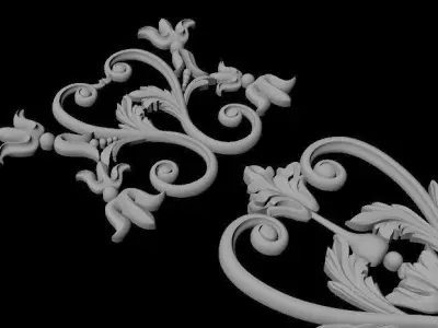 dekor ornate design 3D model buy