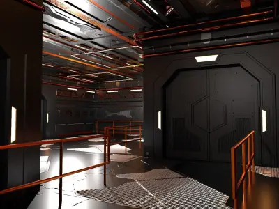 Sci-Fi Interior 602 3D model