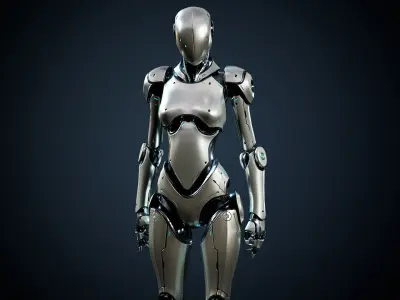 Robot 3 Low-poly 3D model purchase