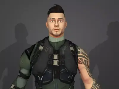 squad leader 3D model