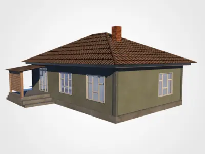 One Floor House 3D model