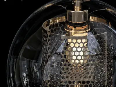 Catch glass lamp 3D model