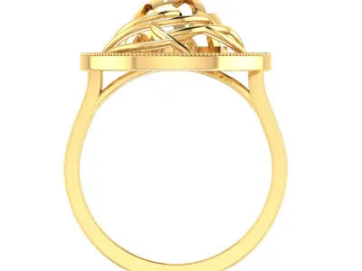 Ring Earrings Pendant Combo 3D print model