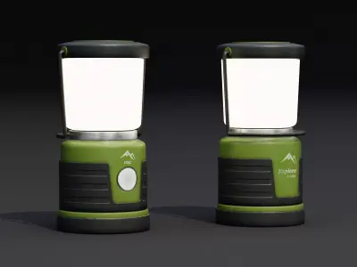 Camping Lantern Low-poly 3D model