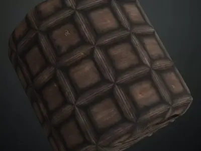 Rustic Vertical Planks with Nails PBR Seamless Texture