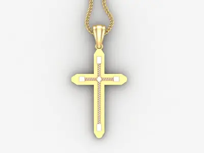 Cross Light Gold 4CP093 3DM STL 3D print model