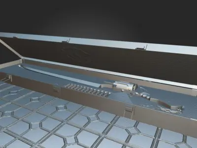 Gunblade Final Fantasy 3D model