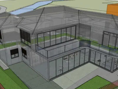 Modern House 006 3D model