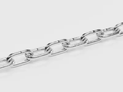 Link Chain V1 - Steel Coil Proof 3D model