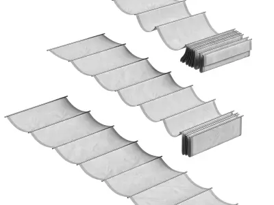 fabric canopy 3D model