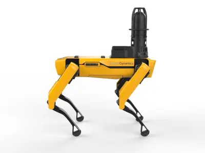 Boston Dynamics Spot Inspection Yellow 3D model