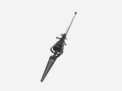 SciFi War Lance A09 Black Camo - Sci Fi Weapon Design Low-poly 3D model