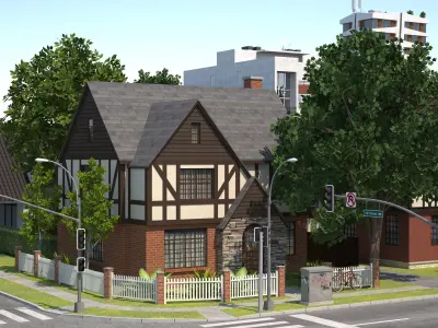 Suburb City 3D model