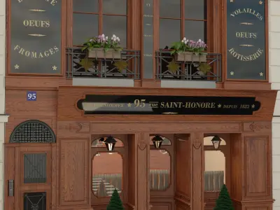 la renommee restaurant paris 3D model