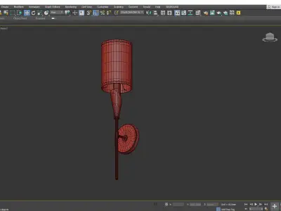 Tate Sconce Low-poly 3D model