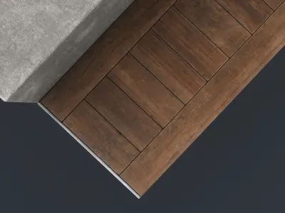 Modern Outdoor Bench 41 PBR Game Ready Low-poly 3D model