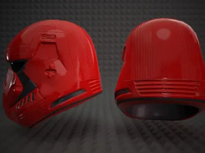 Sith Trooper Helmet - Star Wars The Rise Of The Skywalker Low-poly 3D model