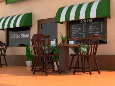 Coffee Shop 3D model