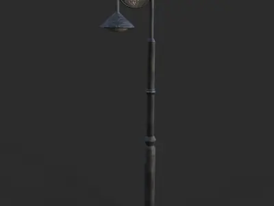 Lamp Post 2 Low-poly 3D model