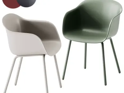 Muuto Fiber Outdoor Armchair 3D model