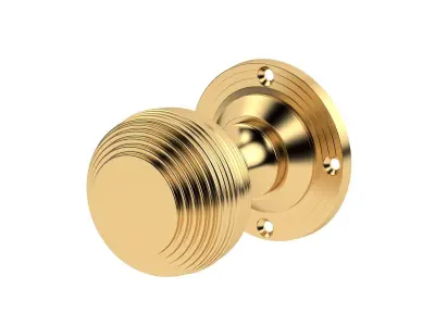 Reeded Mortice Door Knob 3D model