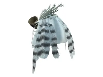 Fantasy Around Waist Feathers Skirt Low-poly 3D model