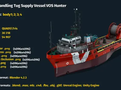  Anchor Handling Tug Supply Vessel VOS Hunter 