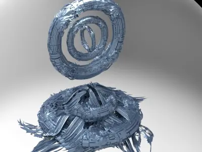 Light realm sci fi platform 2 3D model