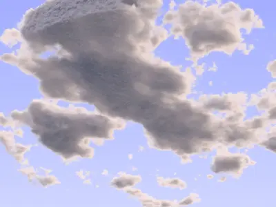 Clouds Animated 01 VDB Sequence 3D model