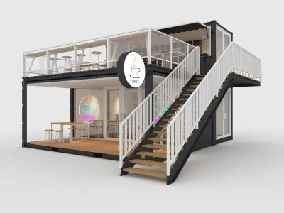 Container Cafe 7 3D model