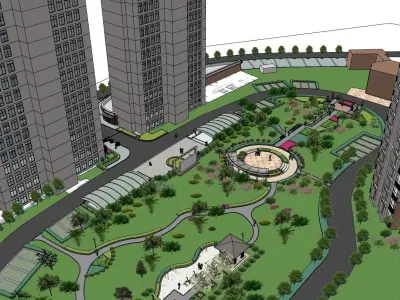 modern building exterior  3D model