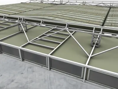 LFMN Cargo Terminal  Low-poly 3D model