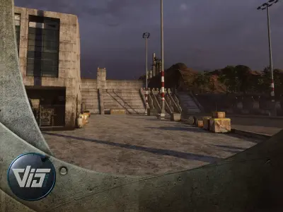 Hydro-Power-Station - Unity3D Low-poly 3D model