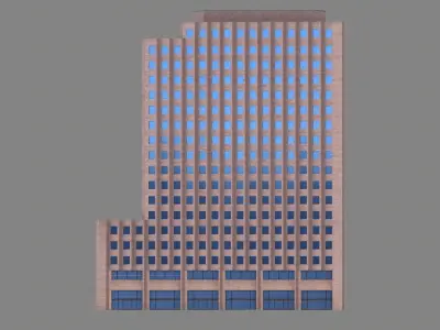 201 Spear Street Building San Francisco Low-poly 3D model