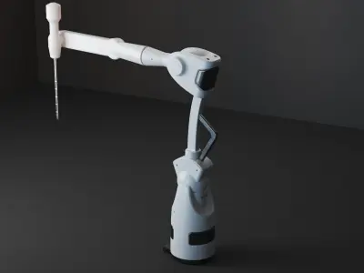 Robotic arm machine equipment factory industrial  3D model