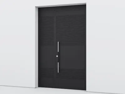Aluminium door 96 3D model